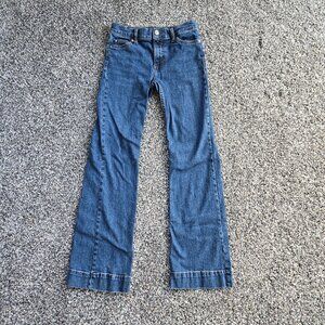 Girl's Wrangler Retro® Trouser Blue Jean Size 14 Slim Wide Leg Adjustable Waist